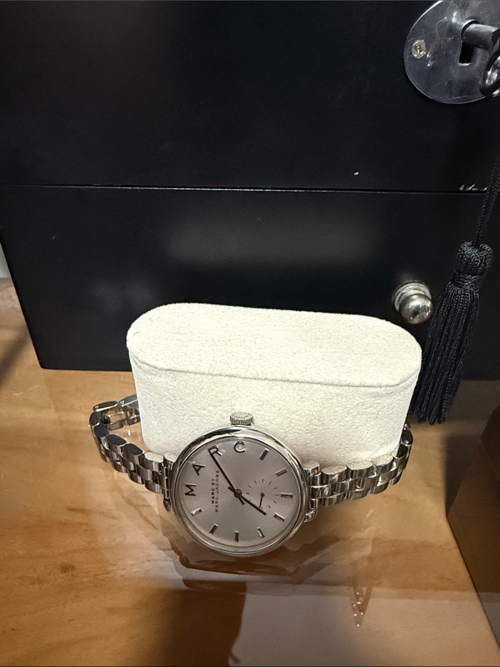 Marc Jacobs Silver-Tone Stainless Steel Bracelet Watch